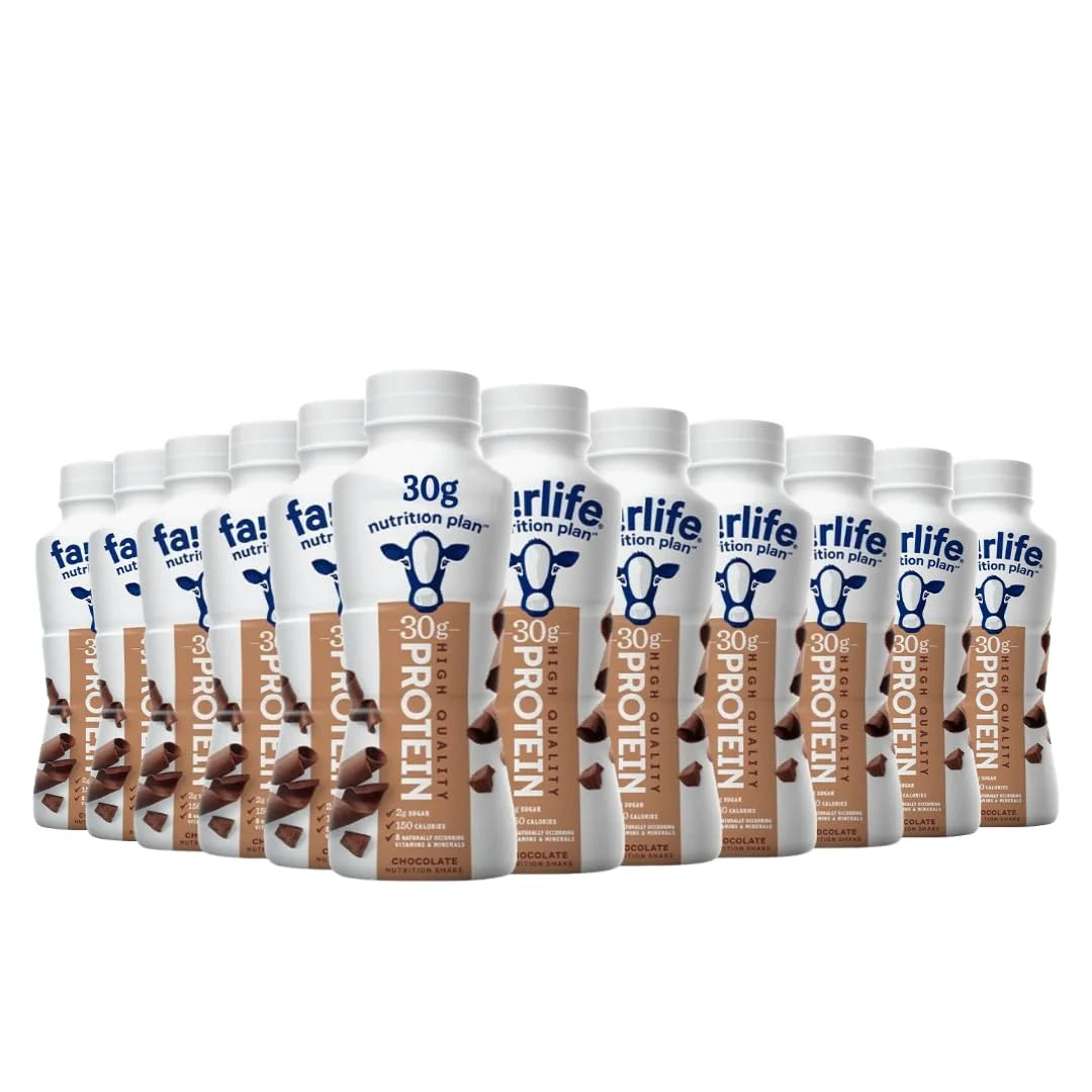 Protein Shake - Nutrition Plan - Chocolate - 30g protein (12 Pack)
