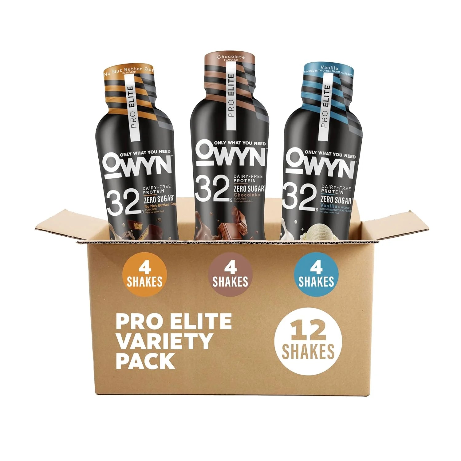 OWYN Only What You Need Pro Elite 32g Protein Shake Variety Pack, 12 Ct