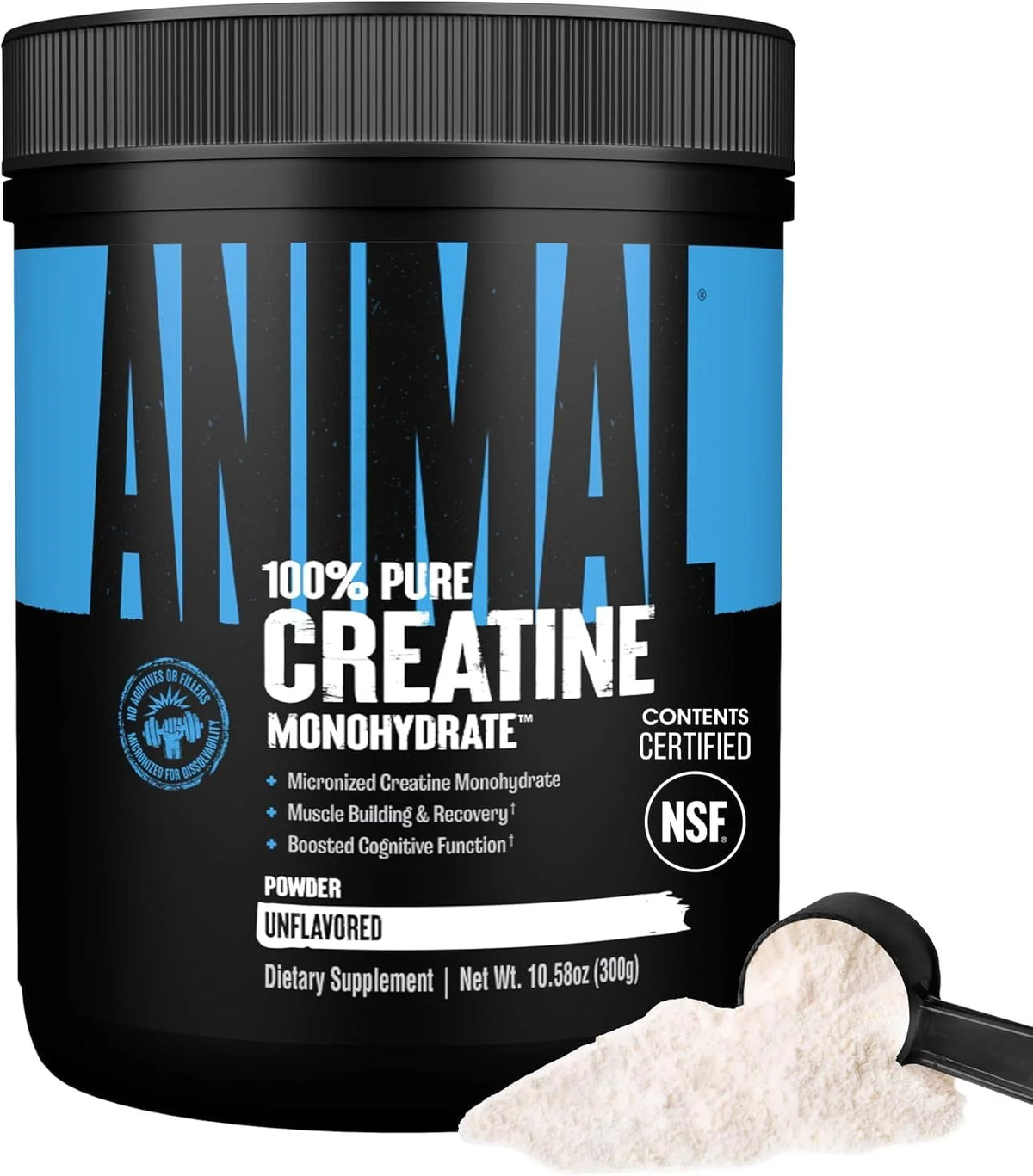 Animal Creatine Monoydrate Powder for Men & Women | Unflavored 300g