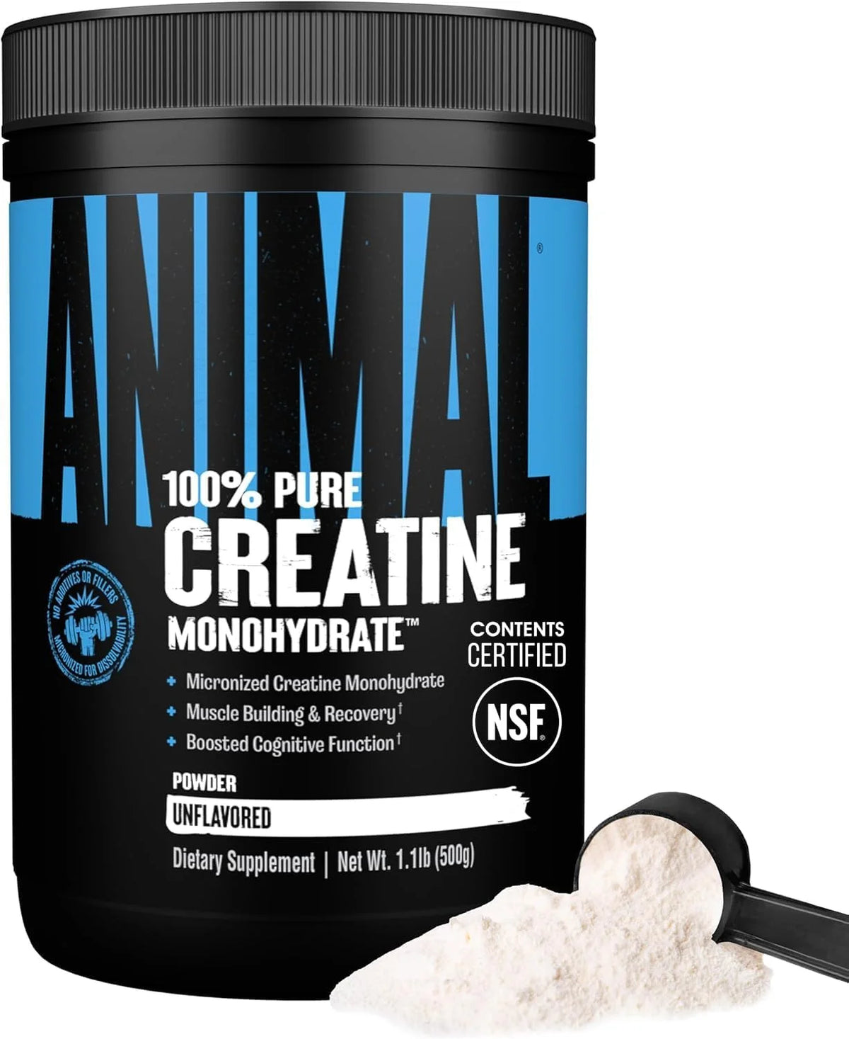 Animal Creatine Monoydrate Powder for Men & Women | Unflavored 500g
