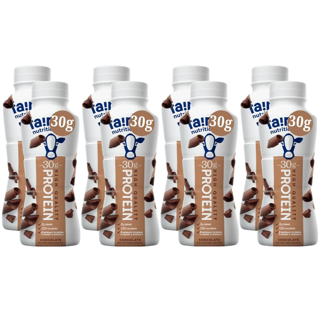 Chocolate Protein Shakes – 30g Protein per Bottle – 11.5 fl oz – 8 Pack