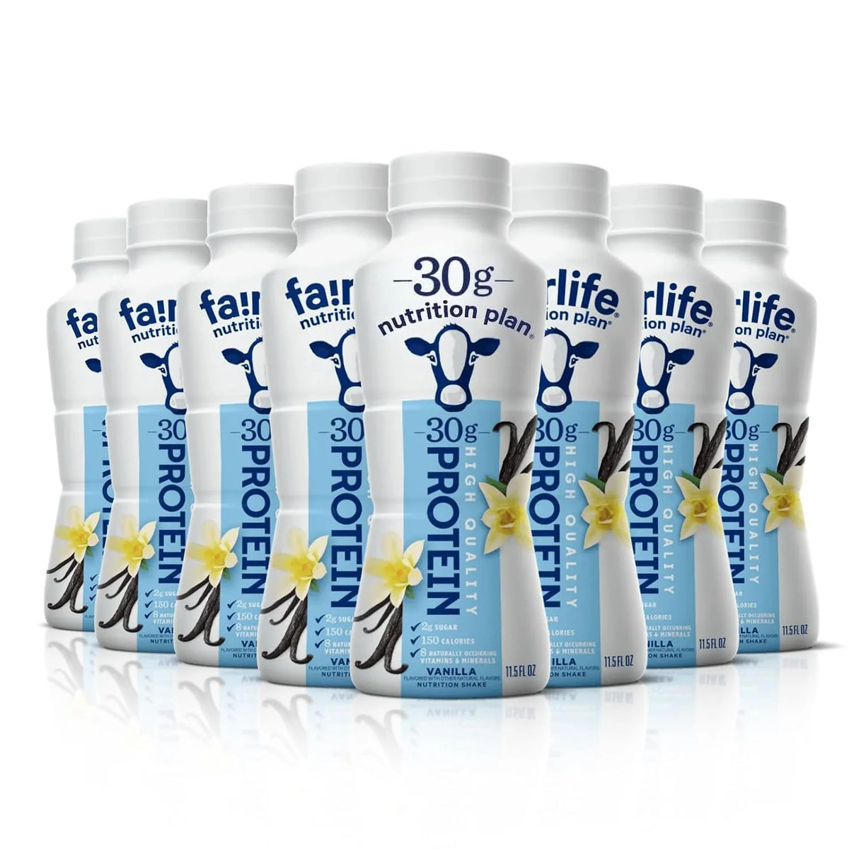 Nutrition Plan - Vanilla High Protein Shake - 30g protein (8 Pack)